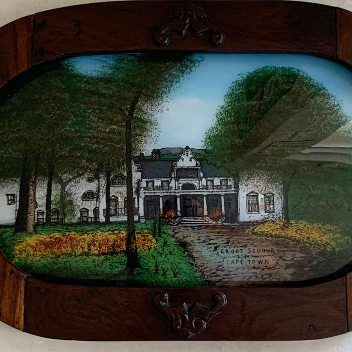 Antique Groote Schuur (Reverse Painting on Glass)