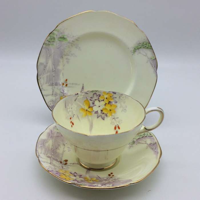 Early Paragon China Trio (Woodland Bluebell)