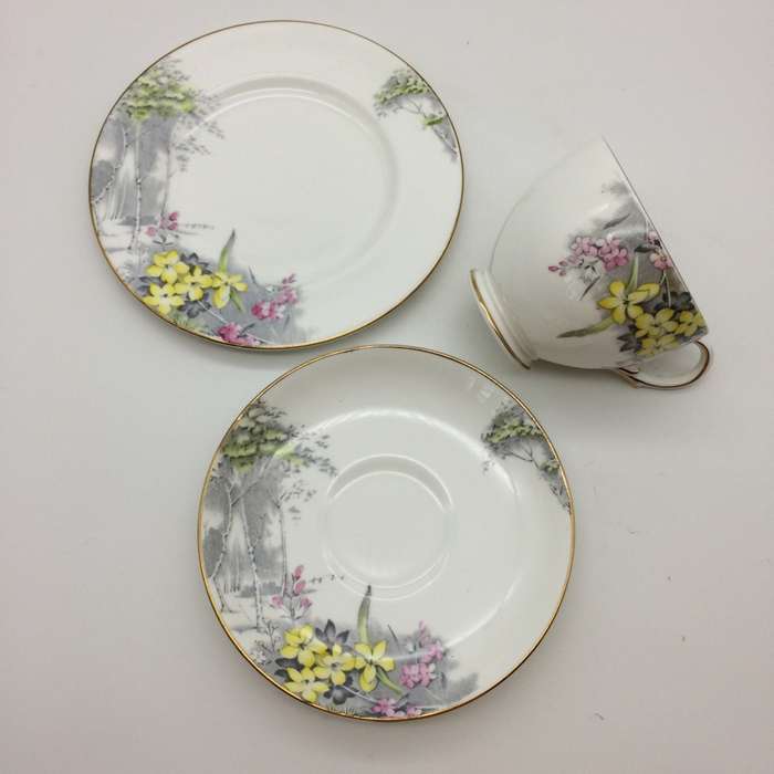 1950s Paragon China Trio (Woodland Bluebell)