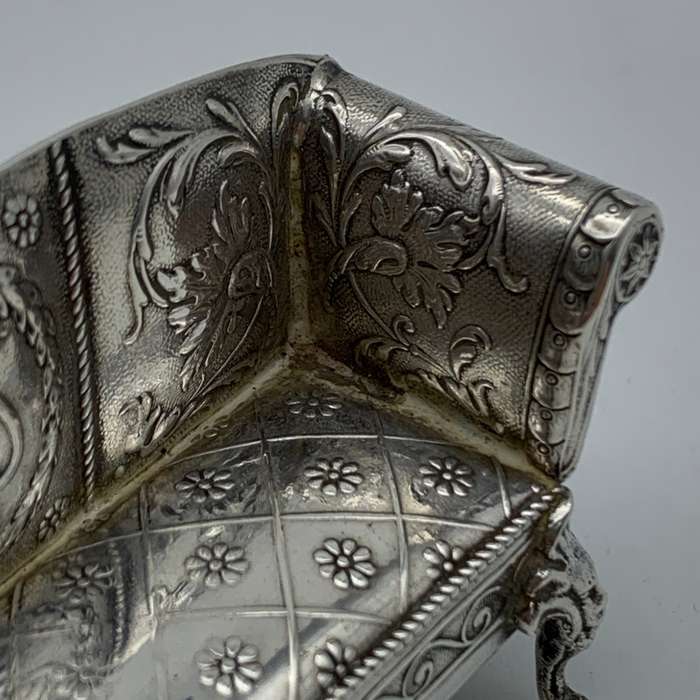 Victorian Silver `Dollhouse` Miniature Sofa (1899)