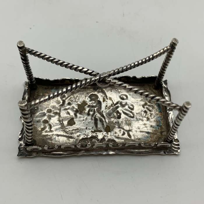 Victorian Silver `Dollhouse` Miniature Table (1897)