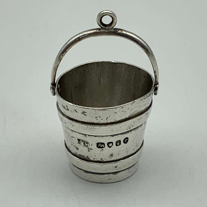 Victorian Silver `Novelty` Miniature Milk Pale (1871 - Jane Brownett)