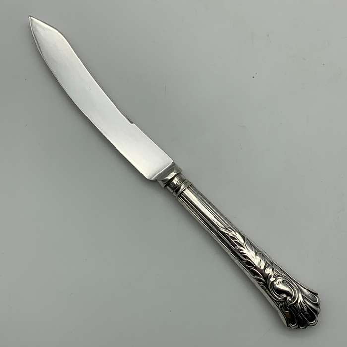 Six Antique Sterling Silver Fruit Knives (1908)
