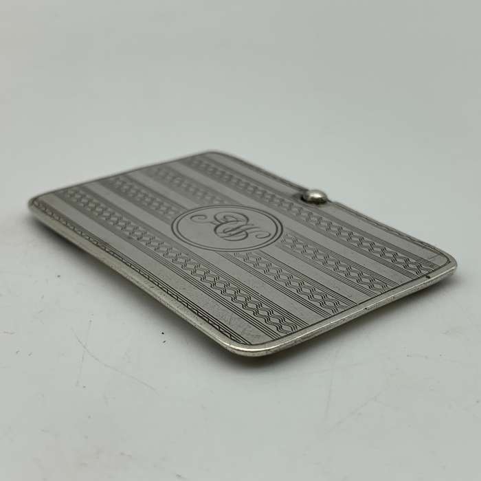 Antique Sterling Silver Stamp Holder Case (1922)