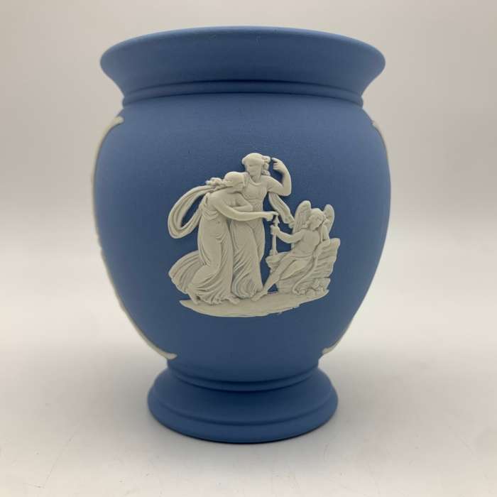 Blue 'Wedgwood' Jasperware vase