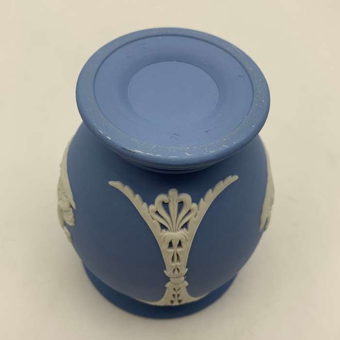 Blue 'Wedgwood' Jasperware vase