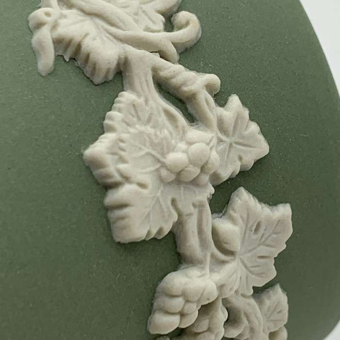 Green 'Wedgwood' Jasperware Toothpick Jar