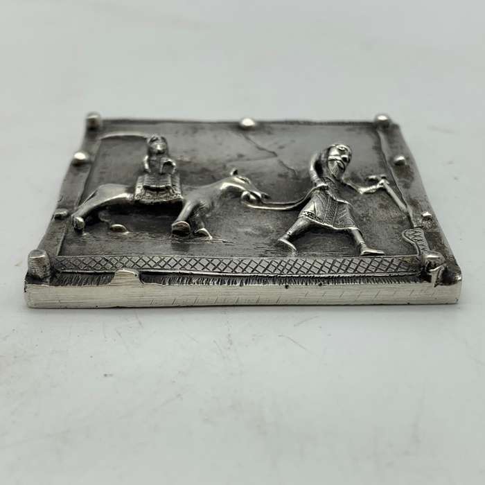 Sterling Silver 'Fuga in Egitto' Plaque (Flight to Egypt) (76,8g)