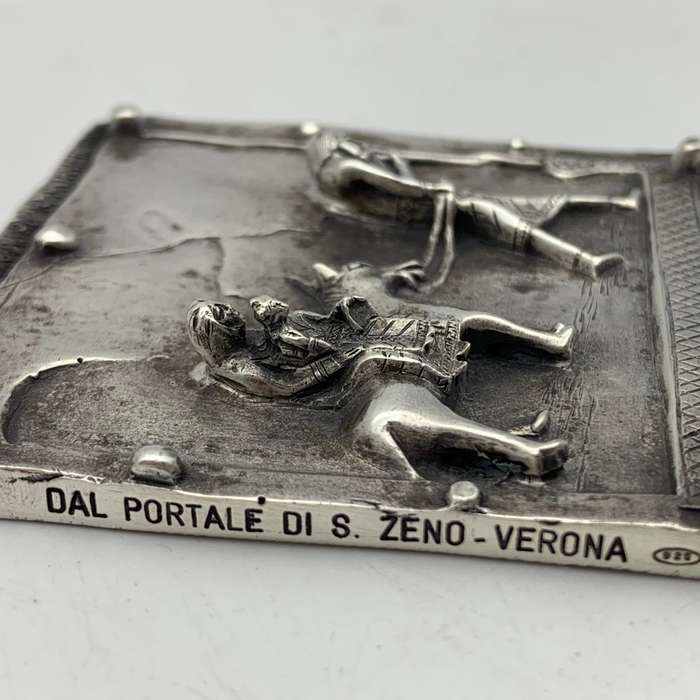 Sterling Silver 'Fuga in Egitto' Plaque (Flight to Egypt) (76,8g)