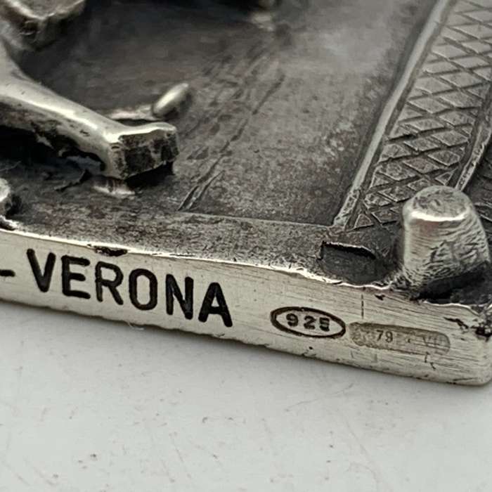 Sterling Silver 'Fuga in Egitto' Plaque (Flight to Egypt) (76,8g)