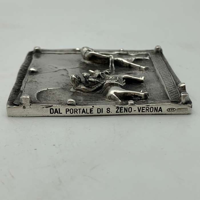 Sterling Silver 'Fuga in Egitto' Plaque (Flight to Egypt) (76,8g)