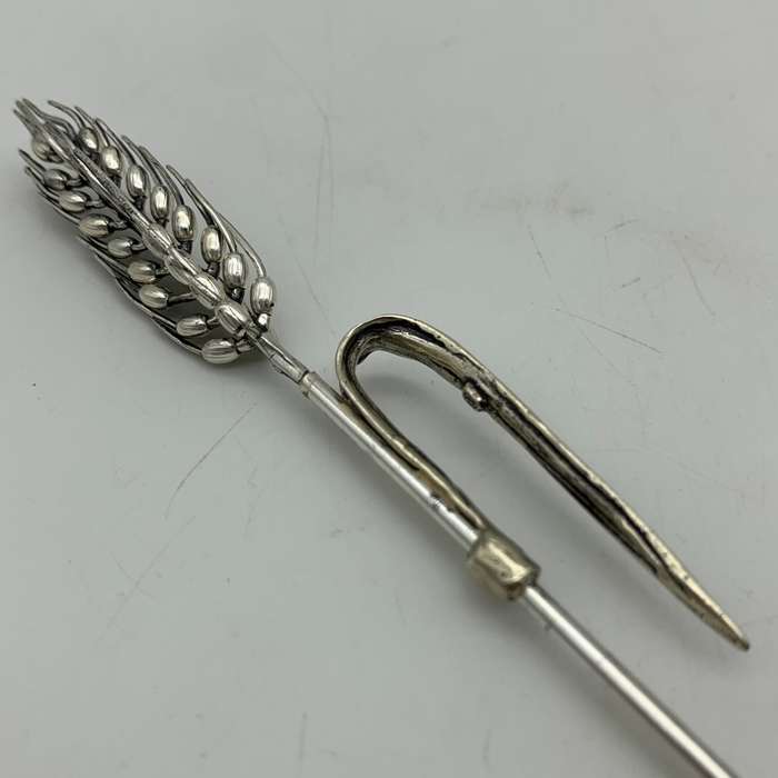 Vintage Solid Silver 'Wheat Stalk & Grain' Spike