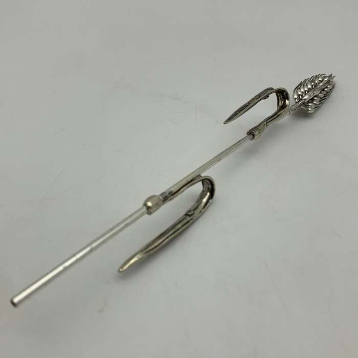 Vintage Solid Silver 'Wheat Stalk & Grain' Spike