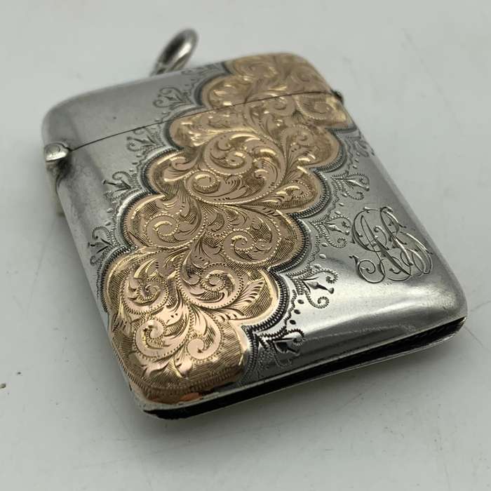 Victorian Silver & Gold Vesta Case (1897)
