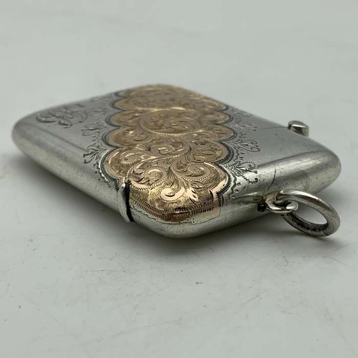 Victorian Silver & Gold Vesta Case (1897)