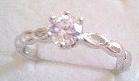 Buy 1, Get 1 FREE!!***Gorgeous Size 8 Simulant Ring clad in 14K White gold*** Only 3 Left!!