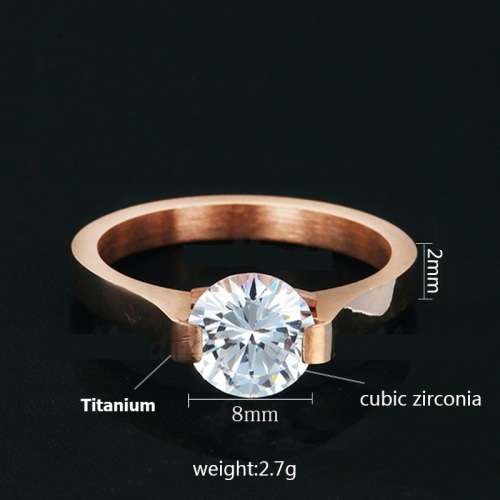 RETAIL PRICE: R 1 299 Titanium Ring With Simulated Diamond Size 9 US (SILVER)