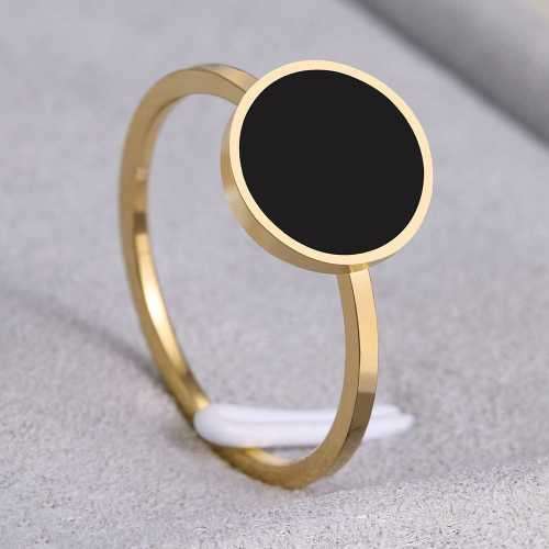 Retail Price R1449 TITANIUM (NEVER FADE) SILVER Ring with Black Stone SIZE 8 US