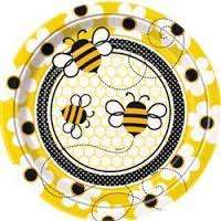 bee party paper plates(10)