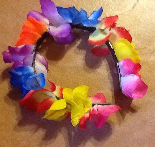 Hawaiian flower alice band - headband
