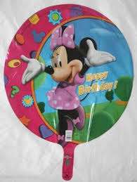 43cm  minnie mouse kids party Foil Balloon - blow up with pump - great party favor