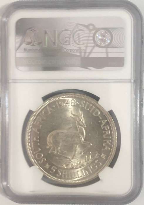 1947 5 Shillings MS62 Graded