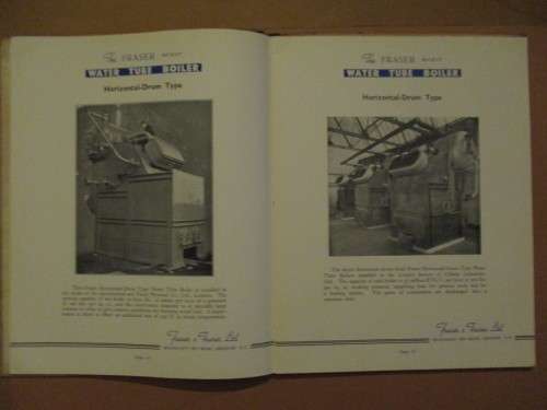 The fraser Water Tube Boiler    circa 1945