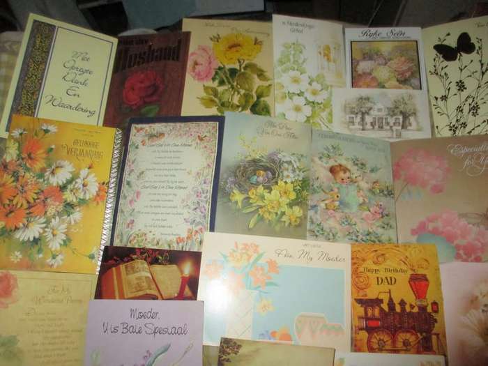 Used cards x over 650 excellent for crafters