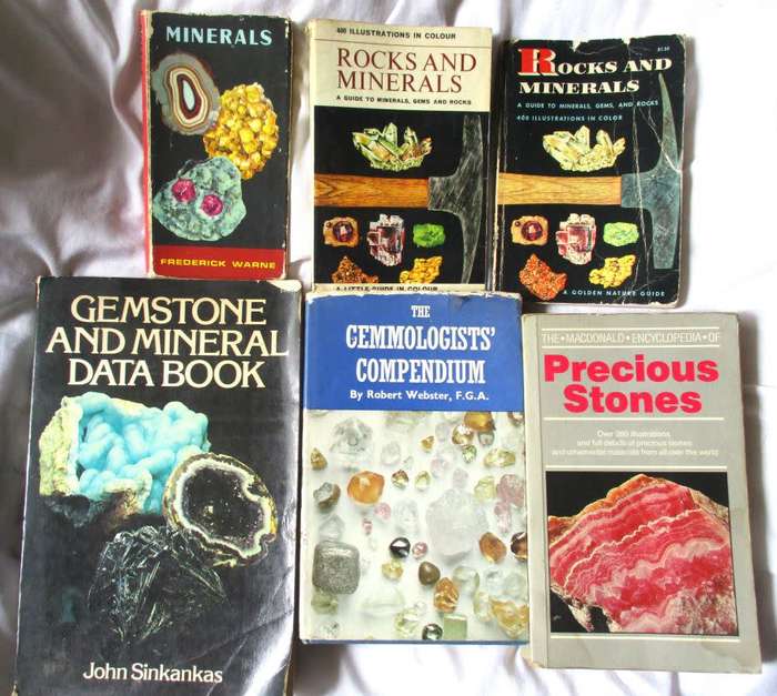 Rock collection and books