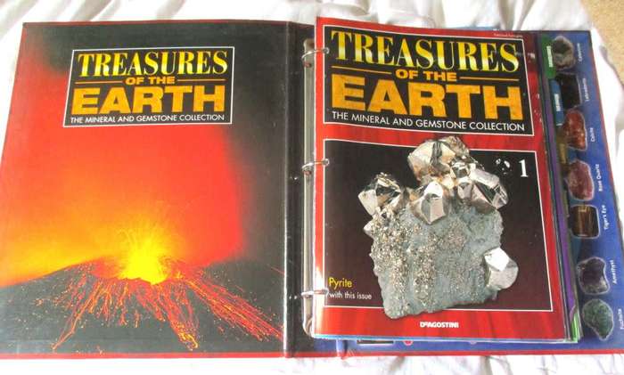 Rock collection and books
