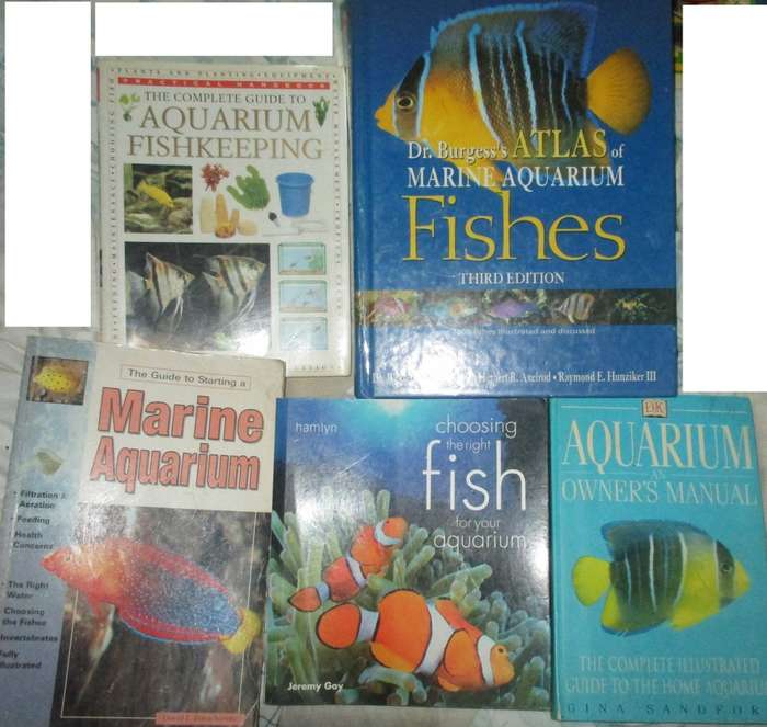Aquarium Books x5 or choose