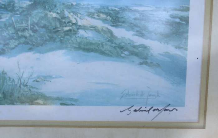 Gabriel de Jongh Prints x 5 . one signed