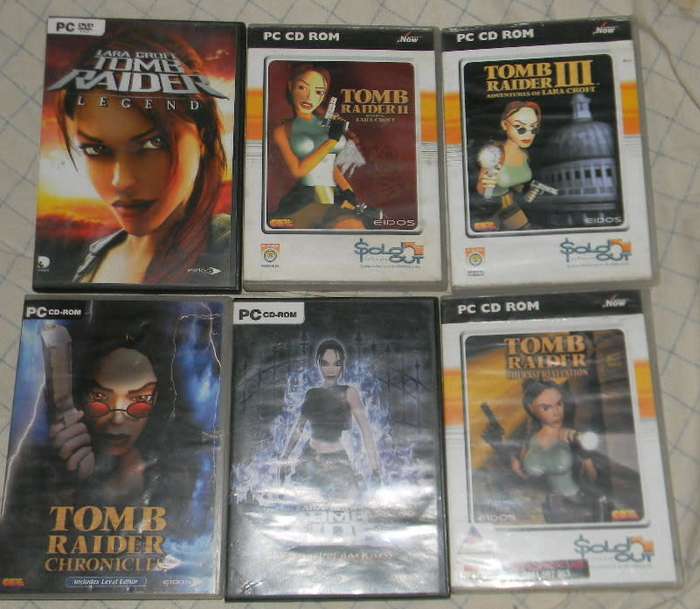 Tomb Raider PC Games x6