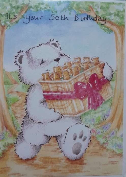 Greeting Card Happy 50th Birthday