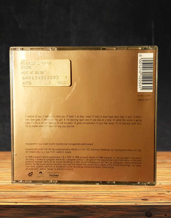 Boyzone  Where We Belong CD | 90s Pop Boy Band Album | Includes No Matter What & Picture of You