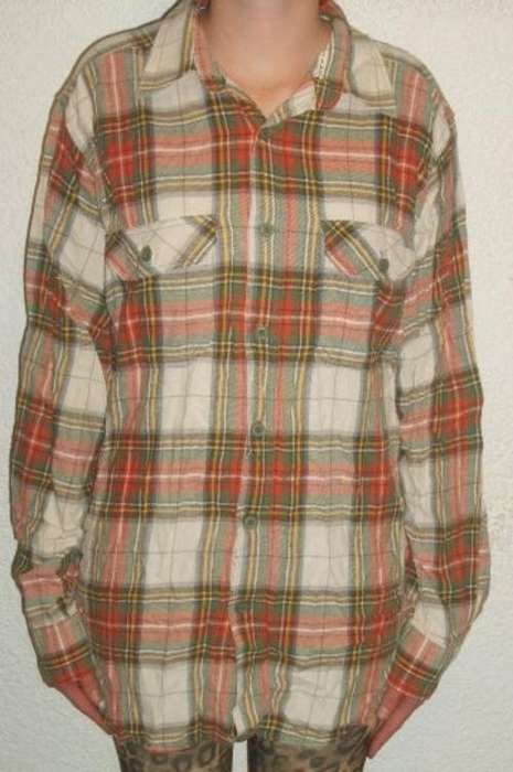 CHEROKEE CHECK SHIRT. 100% COTTON. SIZE LARGE. AS NEW