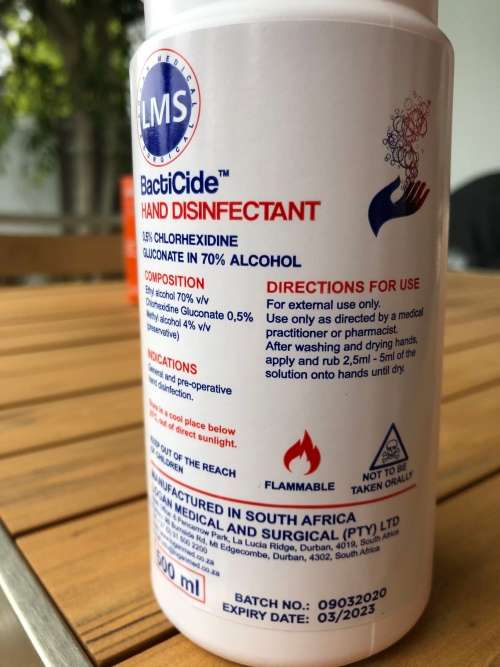 500ml Spray Bottle Hand Sanitizer AND pack of 100 Protective Medical Gloves