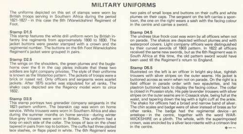 CIS 1983-09-28 British Military Uniforms (1st Series) FDC 1.8 (90 000) [SACC R8]