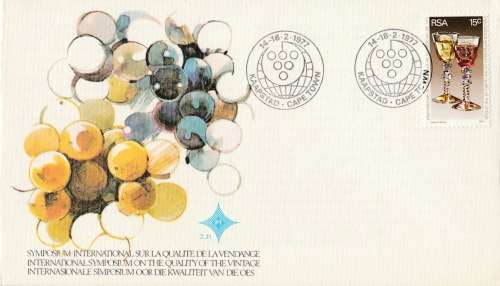 RSA 1977-02-14 International Wine Symposium FDC 2.21 [SACC R2]
