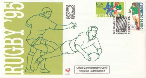 RSA 1995-05-25 Rugby World Cup Tournament 1995 FDC 6.14c [SACC R11]