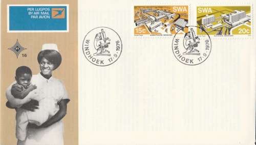 SWA 1976-09-17 Modern Buildings FDC 16 (65 025) [SACC R3]