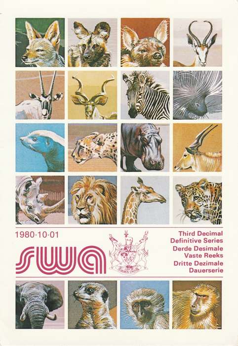 SWA 1980-10-01 Third Decimal Definitive Issue FD Folder 30 (99 655) - [SACC R10]