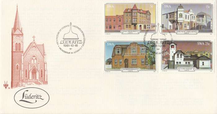 SWA 1981-10-16 Luderitz Buildings FDC 34 (126 467) - [SACC R7]