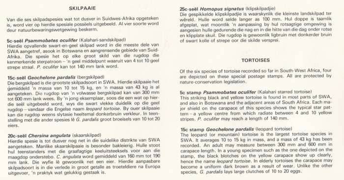 SWA 1982-03-12 Tortoises FDC 36 (150 000) - [SACC R7]