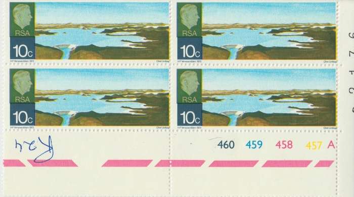 RSA 1972-03-04 Opening of Hendrik Verwoerd Dam - 10c SACC 314 x4 (A) [SACC R100]