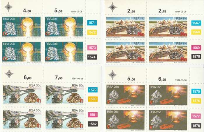 RSA 1984-06-08 Strategic Minerals - SACC 563-566 x4 [SACC R40]