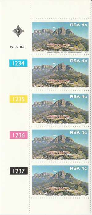 RSA 1979-10-01 150th Anniversary of Cape Town University - SACC 469 x5 [SACC R2]