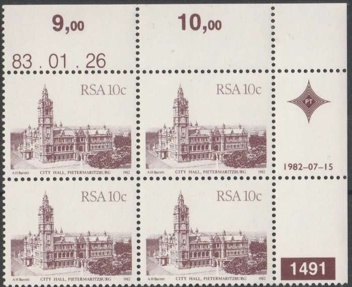 RSA 1983-01-26 4th Definitive Issue - SACC 524a x4 (Plate 1491) [SACC R1]