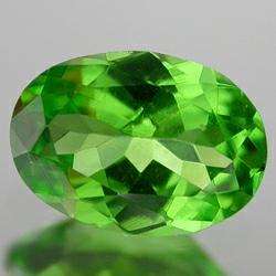 TSAVORITE - BRIGHT GREEN OVAL FACET - 0.96cts