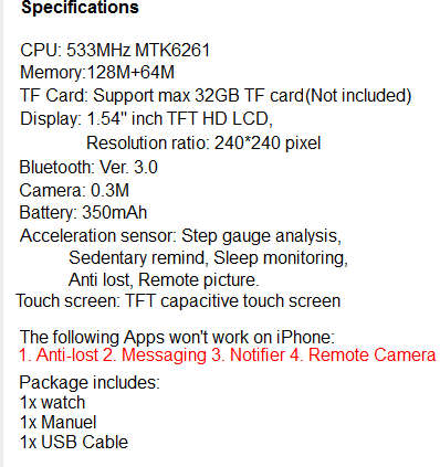A1 Smart Watch - Black